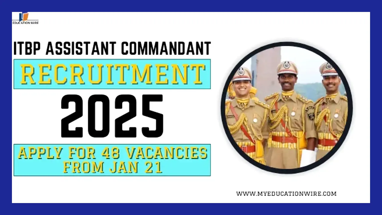 ITBP Assistant Commandant (Telecom) Recruitment 2025